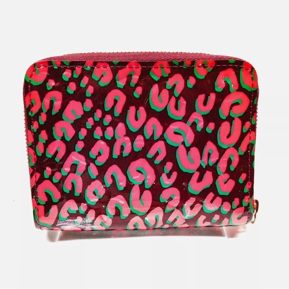Louis Vuitton x Stephen Sprouse Rouge Fauviste Leopard Vernis Compact Wallet - Picture 2 of 10